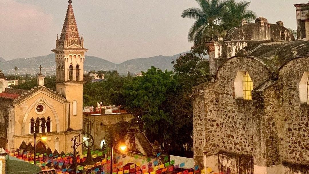 Cuernavaca Cathedral and historic centre in Morelos, Mexico