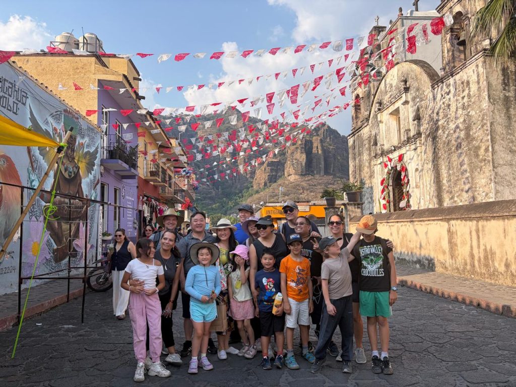 Family group in Tepoztlan Mexico