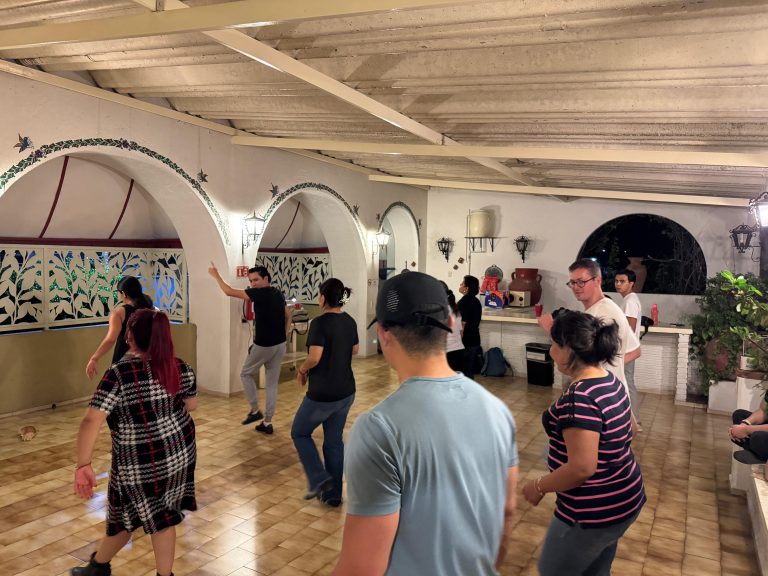 Students Salsa Dancing on a Spanish Immersion Course