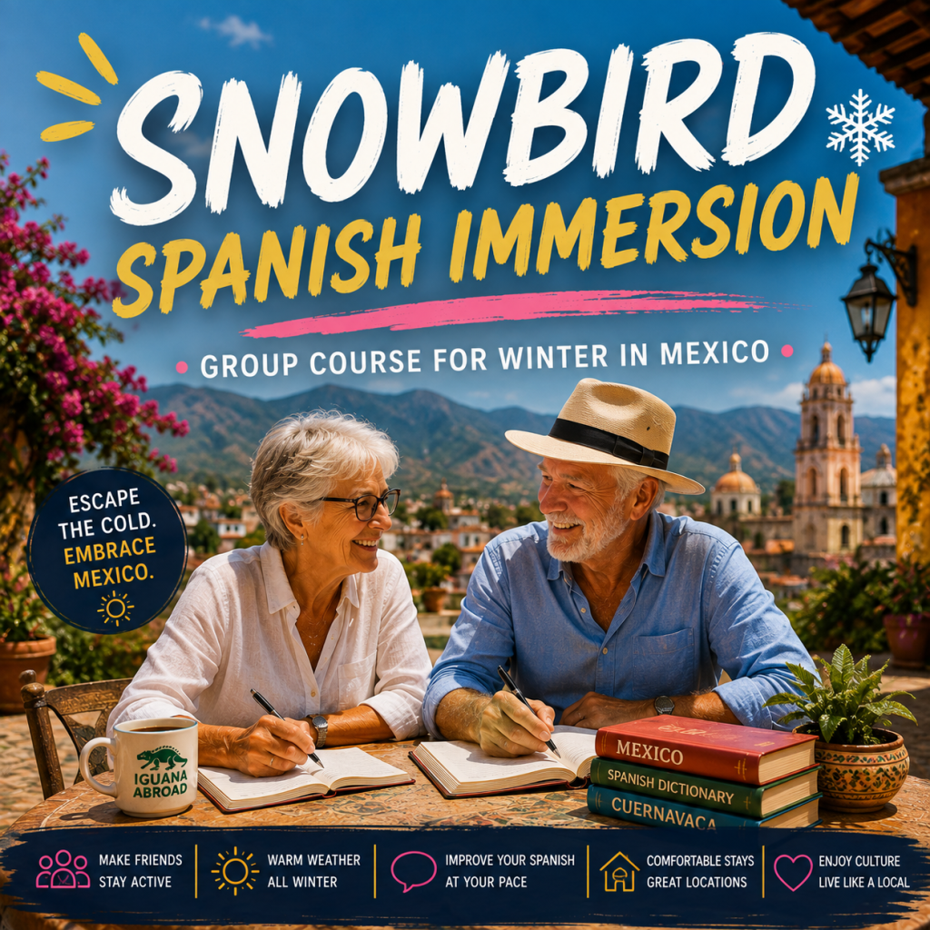 Snowbird January Spanish immersion program in Mexico