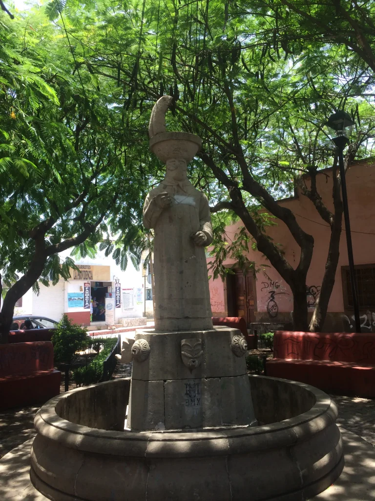Chinelo statue in Tlayacapan, Mexico