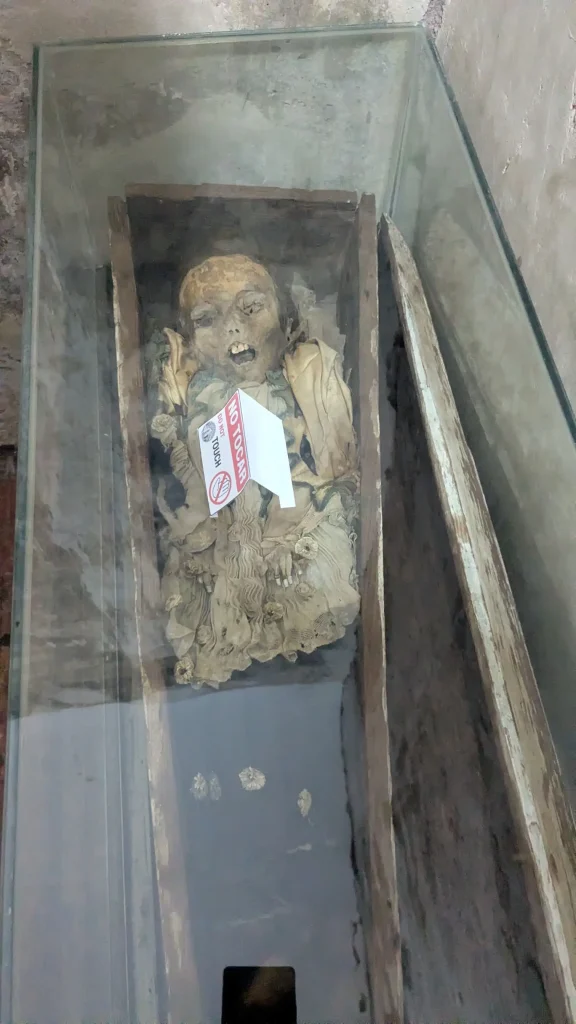 Mummy (momia) in Tlayacapan, Mexico