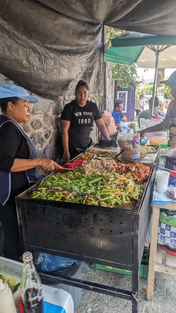 Street food taco restaurant on Avila Camacho Cuernavaca